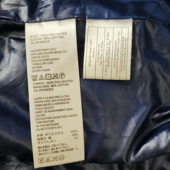 Tommy Bahama Aruba Quilted Full-Zip Jacket Womens Size S/P Navy Blue TW515525 - Picture 10 of 12